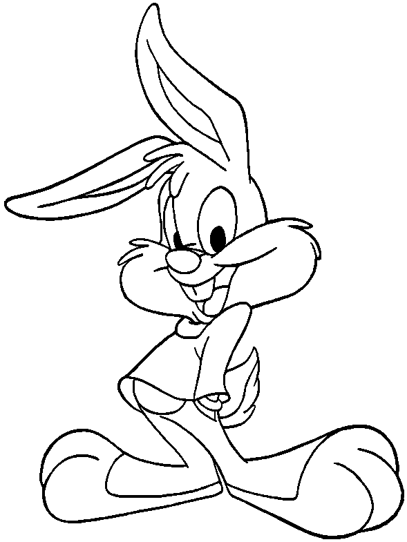 babs bunny coloring pages - photo #4